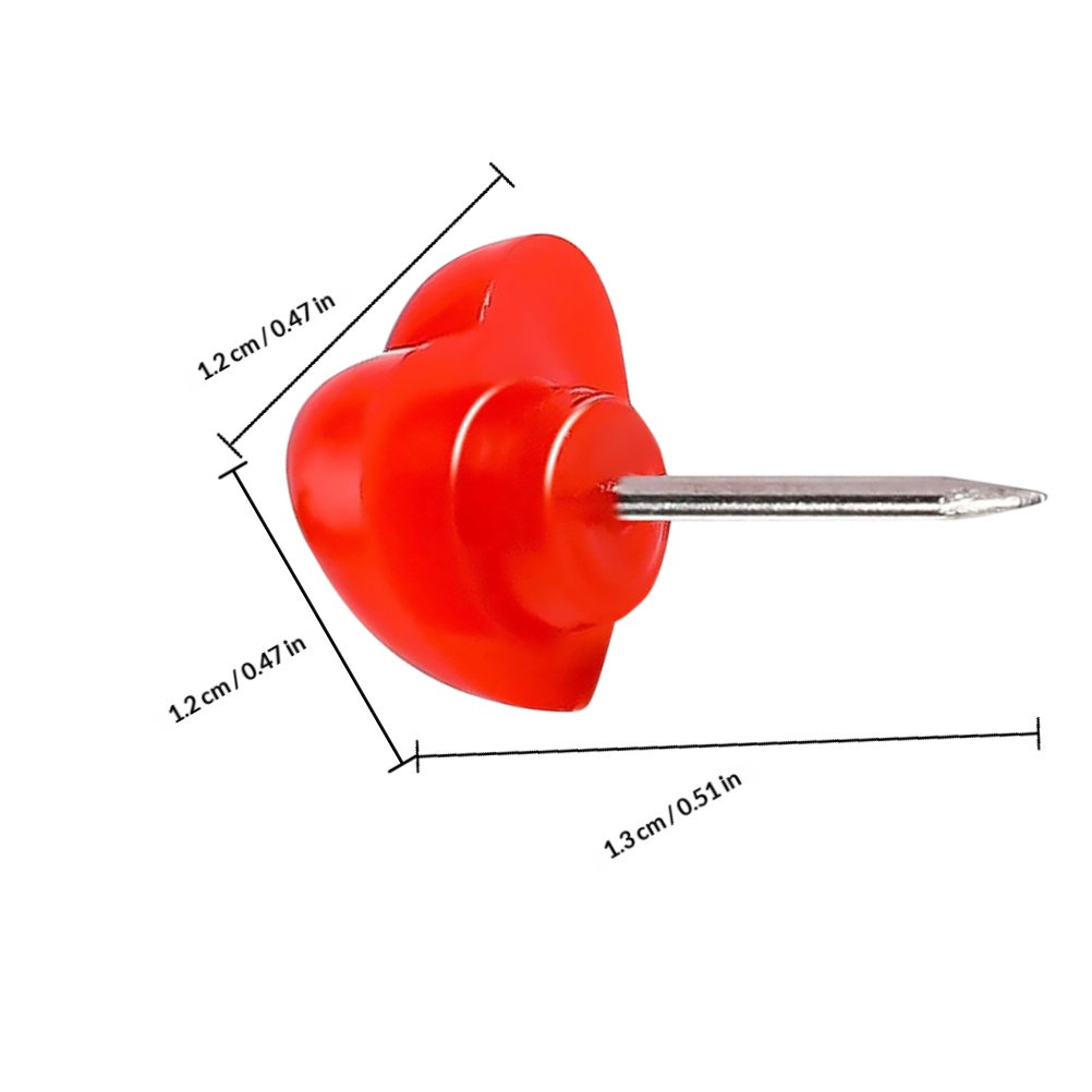 50Pcs Love Heart Push Pins Dec - Home Decor Location recension och pris