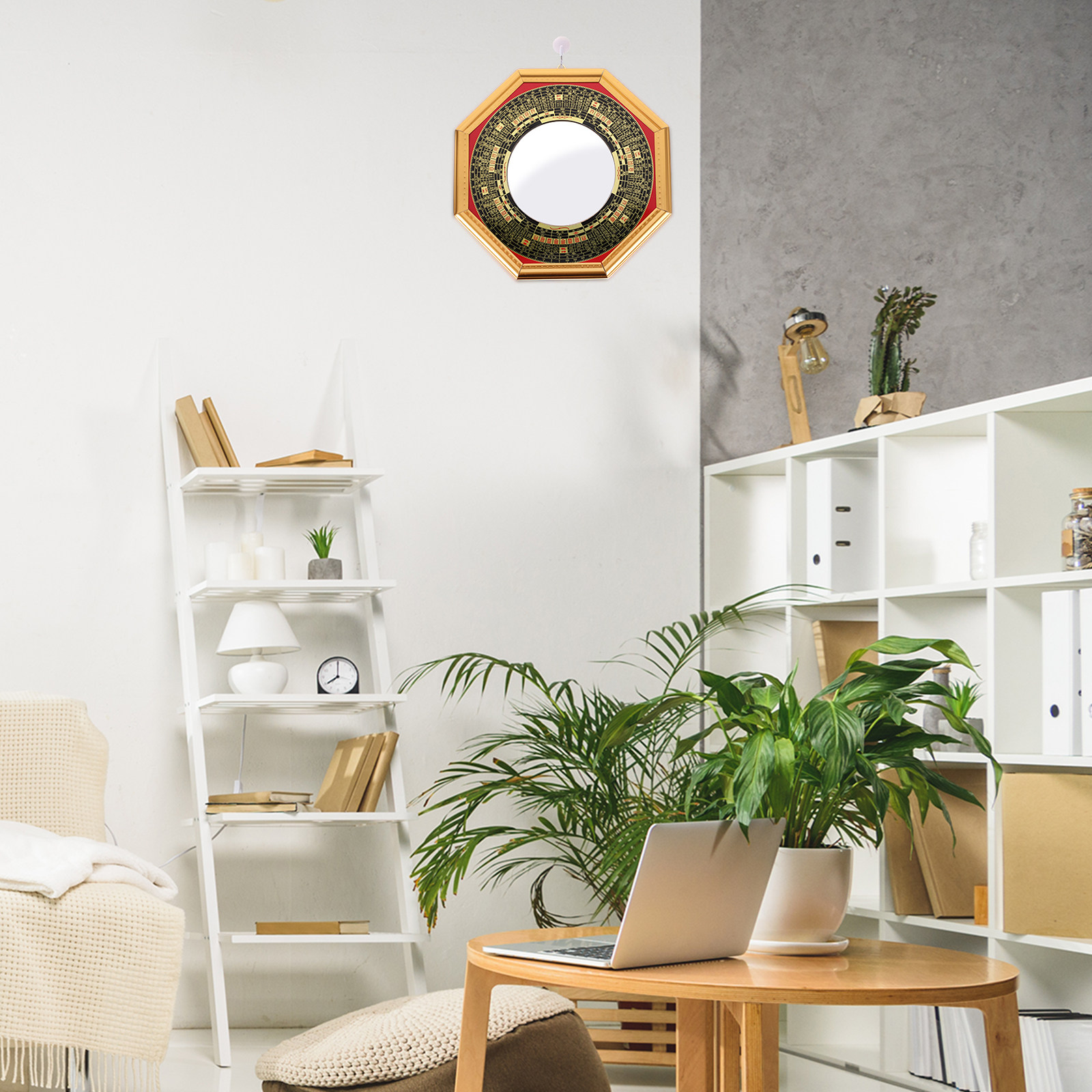 Lucky Chinese Wood Bagua Mirro - Home Decor Mirror recension och pris